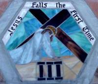 Station 3: Jesus falls the first time under the Cross