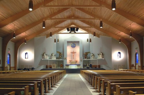 Looking toward the Altar from the entrance of the Church