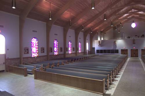 A look from the Altar down the left